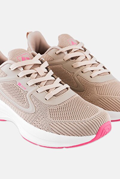 RBX Women Knitted Lace Up Hiking Shoes, Pastel Tan