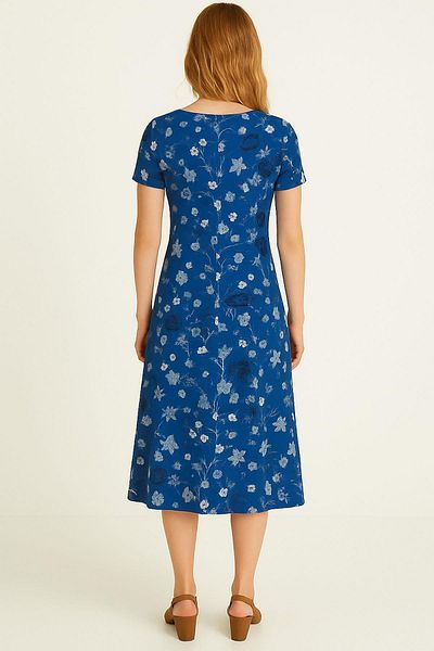 COTENCONCEPT Draped Comfortable Fit Daily Combed Fabric Dress