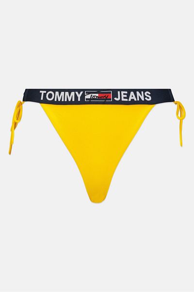 Tommy Jeans Women Brand Logo Bikini Bottom, Yellow