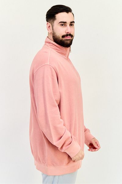 adidas Men Sportswear Fit Long Sleeve Outdoor Sweatshirt, Peach