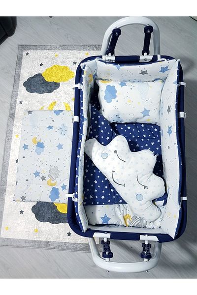 Baby Clime 45X85 Baby Sleeping Set - Mother's Side Basket Suitable for Crib (Crib Excluded)