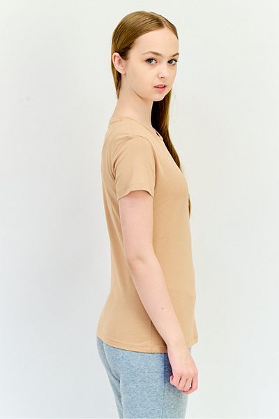 Puma Women Sportswear Fit Short Sleeves Outdoor T-Shirt, Tan