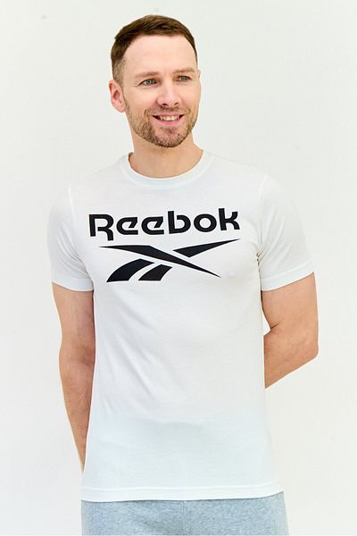 Reebok Men Sportswear Fit Short Sleeve Outdoor T-shirt White