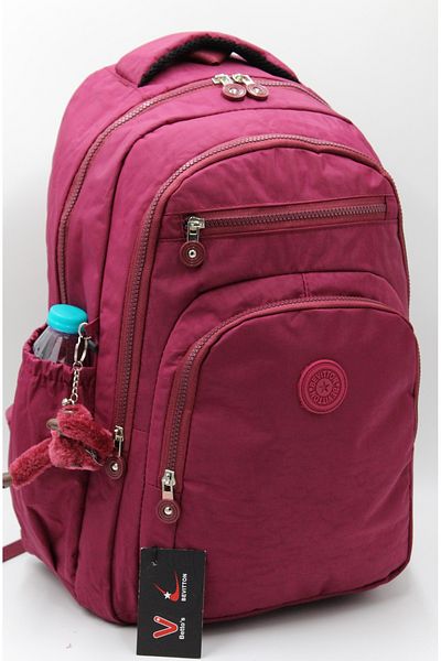Bevitton Bvt-1800 ghiozdan roșu Claret Rucsac de școală unisex din țesătură rezistentă la apă