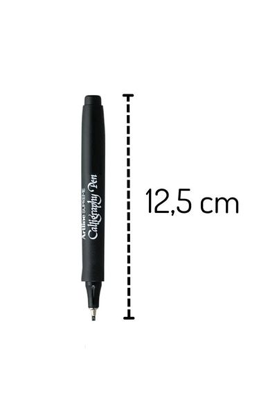 GLANCE Artline Supreme Calligraphy Pen 1.0 mm 2.0 mm 3.0 mm Black Set of 6