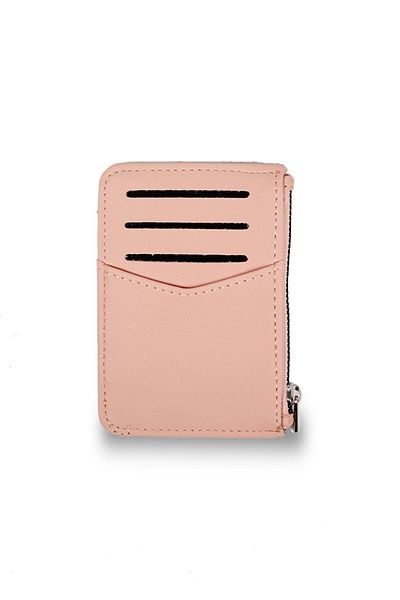 Mio Gusto Powder Color Zippered Card Holder Women's Wallet