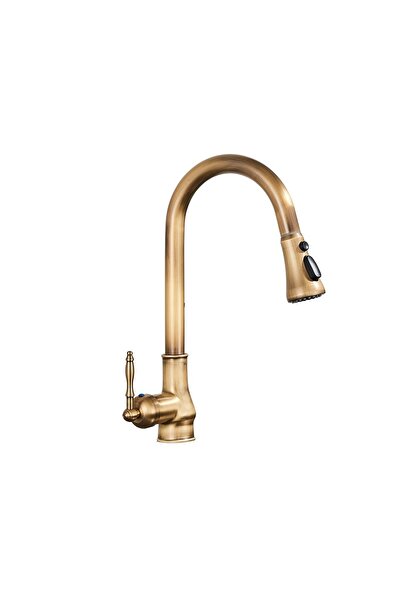 Blackswan Design Baterie chiuveta bucatarie, Blackswan, Tip M235 cu 3 moduri, model bronz antichizat, 40 cm