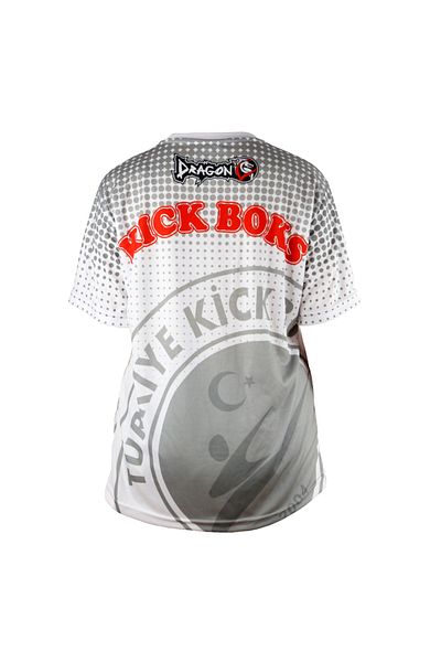Dragondo Kf2024 Kick Boxing T-Shirt White Kick Boxing Tshirt