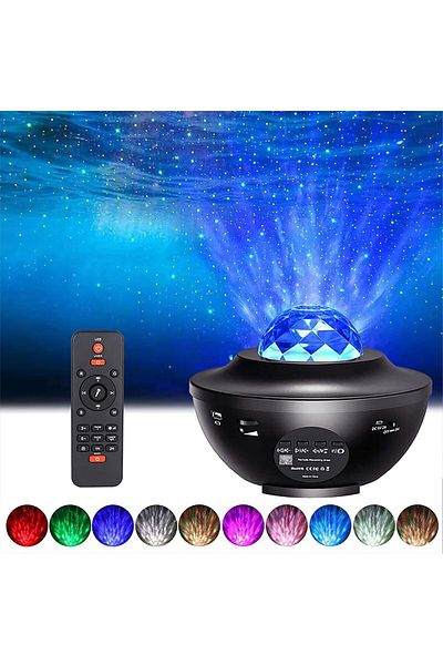 fulina Bluetooth star projector lamp,adjustable light,with timer and remote control,for bedroom decoration