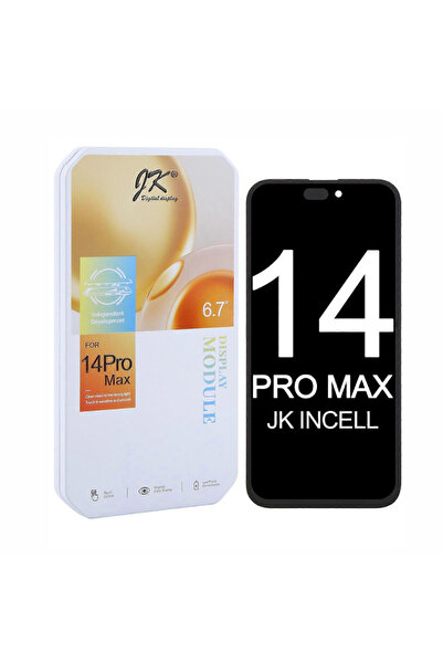 JK شاشة LCD لهاتف ابل ايفون 14 برو ماكس باللون الأسود