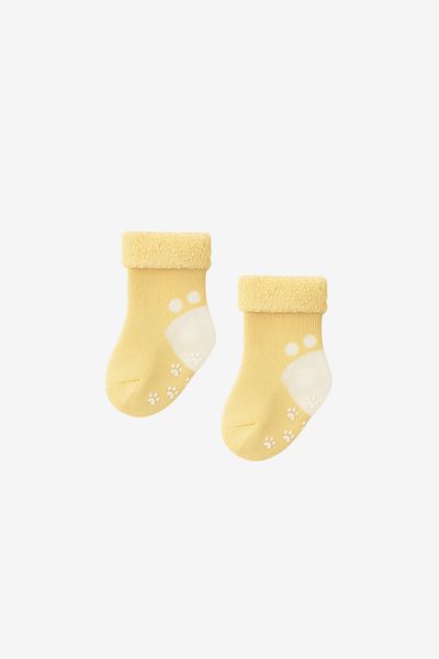 Katia&Bony Baby 3-Piece Towel Socket Socks Blue-White-Yellow