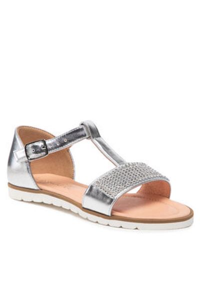 Flamingo sandale pentru fete F04100-Z68 argintii