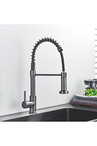 Blackswan Design Baterie chiuveta bucatarie, Blackswan, Tip M237, model gri antracit, dimensiune 44 cm