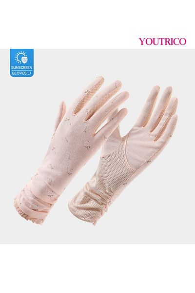 Youtrico Sun Protection Gloves Summer Cycling Fingerless Gloves for Driving