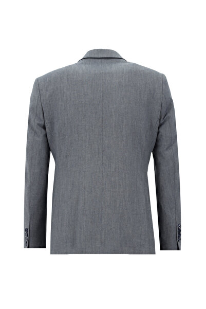 Kiğılı Slim Fit Dar Kesim Beli Lastikli Ipli Desenli Takım Elbise