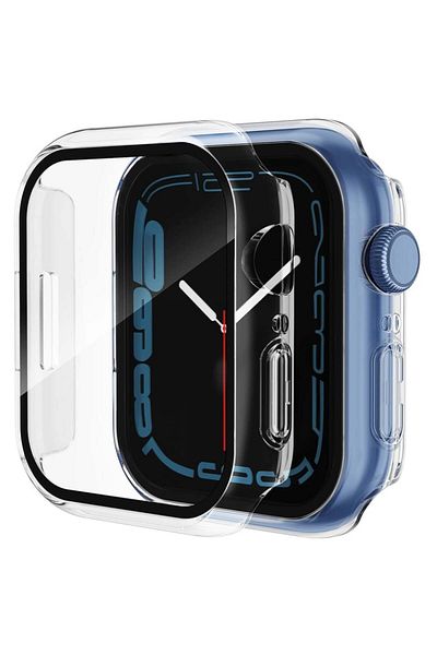 SKYDDAR INNOVATION 360° Ultra-thin Anti-shock Protective Case For Apple Watch 7 (41MM), Full Screen - Transparent