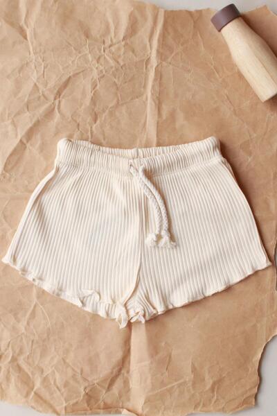 Oh La La Koala For Little Ones Krem Fitilli Kız Şort