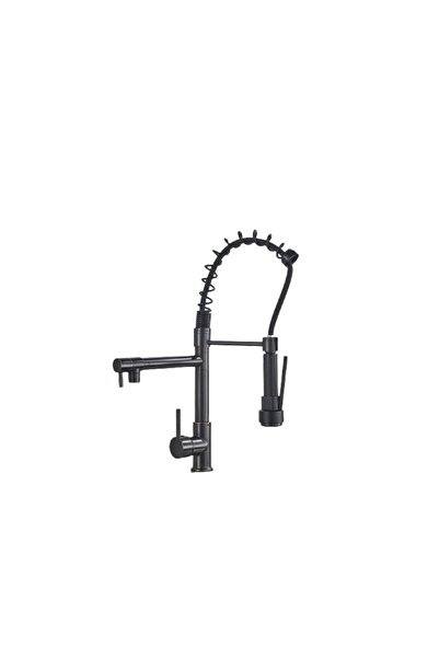 Blackswan Design Baterie chiuveta bucatarie, Blackswan, Tip M125 cu 2 moduri, negru antichizat, 47 cm