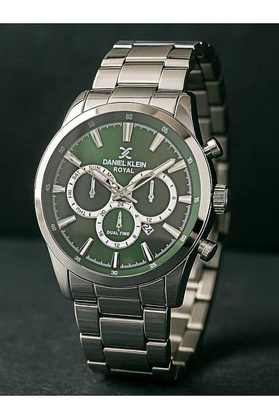 Daniel Klein Royal Metallic Original Men's Wristwatch & Bracelet Set – in Stylish Gift Box