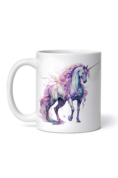 OEM Cană albă personalizată, Unicorn Mov, INOVATIX®. 330ml