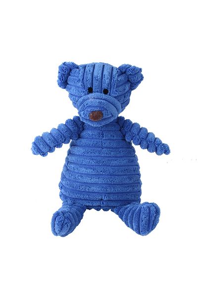 Choice Blue Bear Corduroy Dog Toys For Small Large Dogs Animal Plush Dog Squeaky Toy Puppy Chew Toys Bite R