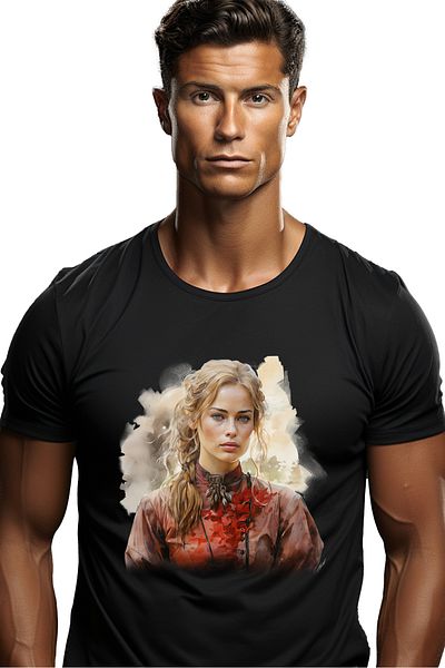 StoryGift Romania Tricou Barbati Cu Game Of Thrones, A Song Of Ice And Fire, Cersei Lannister, Regina, Fanta