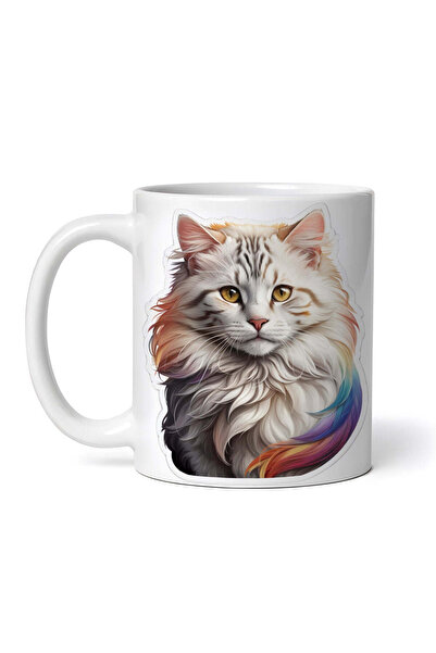 OEM Cană albă personalizată, pisică americană cu bucle, INOVATIX®. 330ml