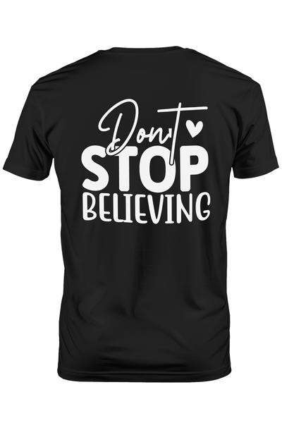 StoryGift Romania Tricou Barbati Cu Inimioara Si Mesaj Motivational "don't St...