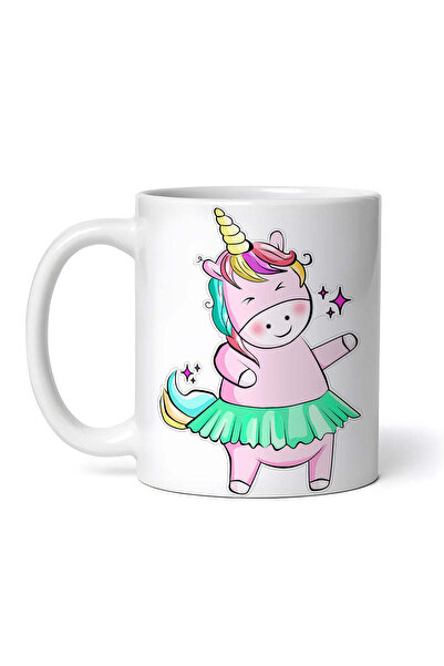 OEM Cană albă personalizată, Unicorn Dansator, INOVATIX®. 330ml