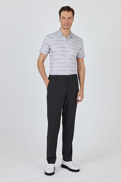 İmza Dark Anthracite Flexible Side Pocket Casual Standard Fit Jogger Trousers 1003250119