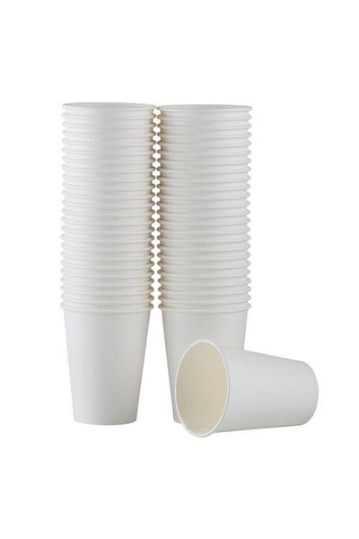 Huhtamaki Cardboard Cup 12 oz 300 ml 50 Pieces - White