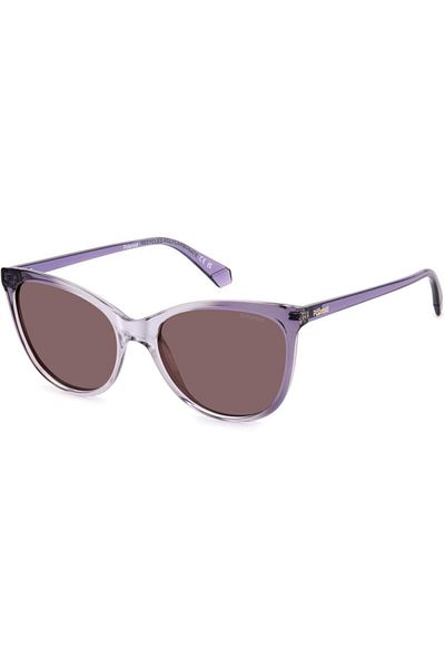 Polaroid Polarized Sunglasses Women Polaroid PLD 4179/S B3V/KL 55, Plastic, Purple, 55 mm