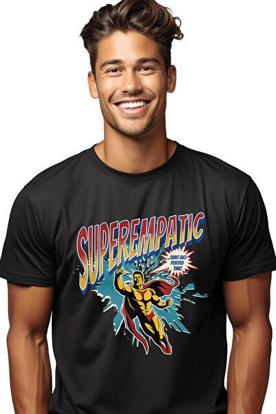 StoryGift Romania Tricou Barbati Super Empatic Supererou Sunt Aici Pentru Tin...
