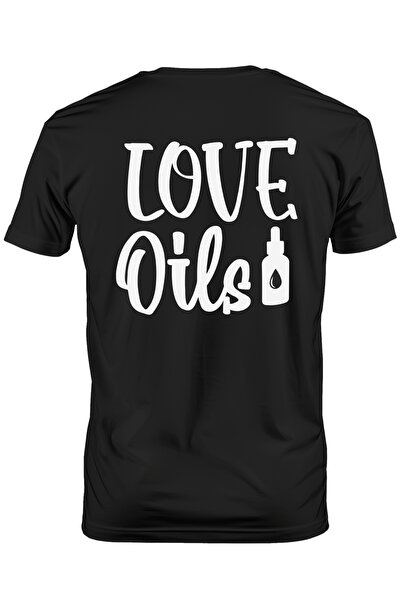 StoryGift Romania Tricou bărbătesc cu textul în engleză „love Oils” - Love Oi...