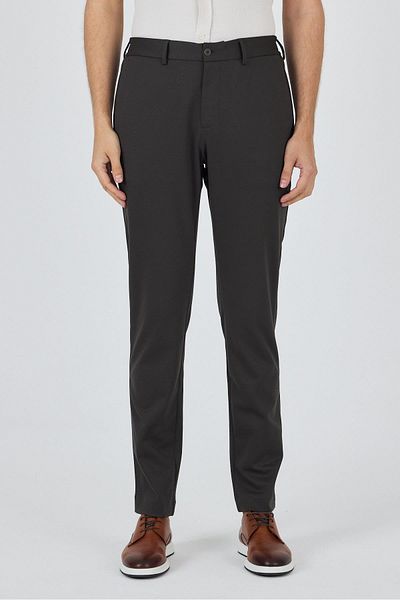 İmza Dark Anthracite Flexible Side Pocket Casual Slim Fit Jogger Trousers 1003250157