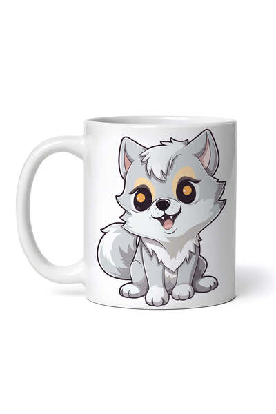 OEM Εξατομικευμένη λευκή κούπα, Chelsea Fox, INOVATIX®. 330ml