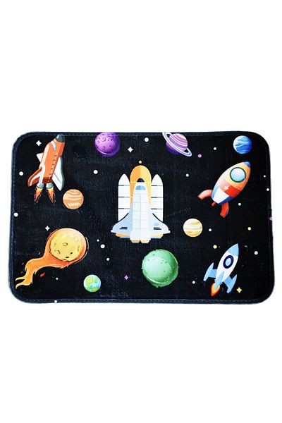 PUFO Covor pentru camera copiilor Flying Rocket, 60 x 40 cm, poliester