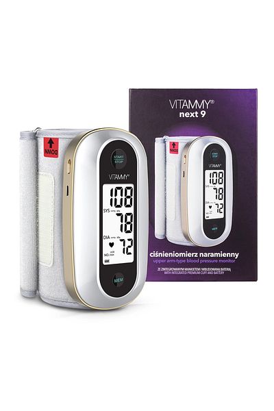 Vitammy Vitammy Next 9 electronic upper arm blood pressure monitor, USB plug, arrhythmia detection