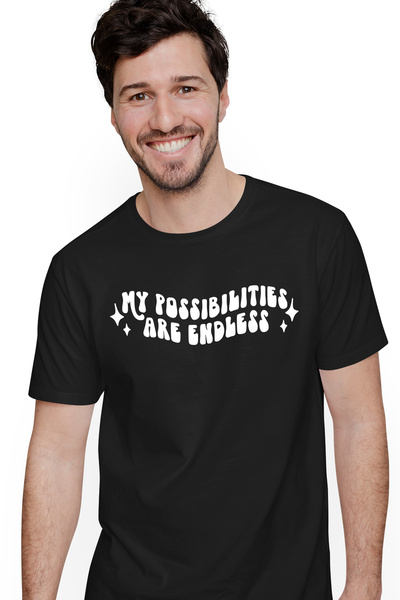 StoryGift Romania Tricou Barbati Cu Stelute Si Mesajul "posibilitatile Mele S...