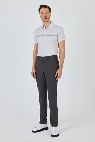 İmza Dark Anthracite Flexible Side Pocket Casual Slim Fit Jogger Trousers 1003250162