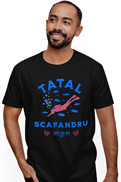 StoryGift Romania Tricou Barbati Tatal-scafandru Iubitorii De Aventuri Subacv...