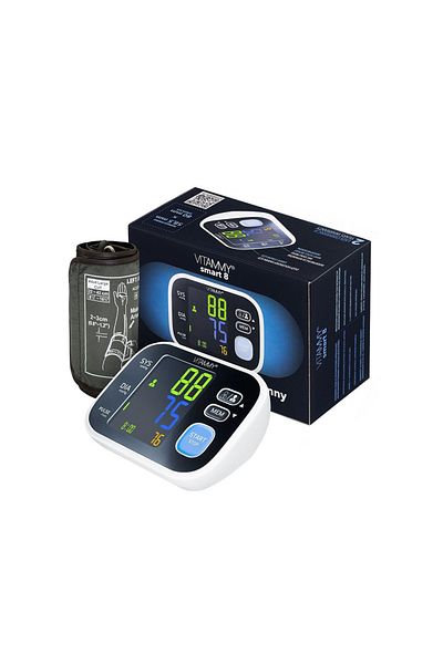Vitammy Electronic arm blood pressure monitor Vitammy Smart 8, measurement during cuff inflation