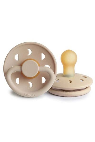 Frigg 0-6 Months Croissant Moon Phase Rubber Pacifier