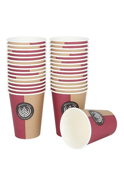 Huhtamaki Cardboard Cup 12 oz 300 ml 50 Pieces