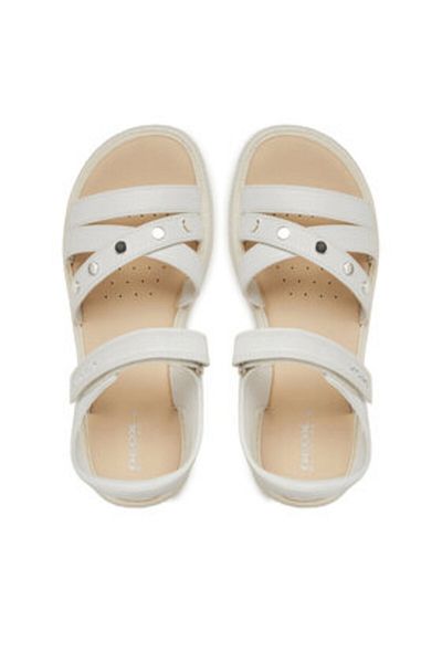 Geox girls' sandals J45DBI-0003W white