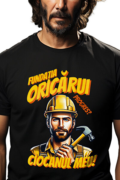 StoryGift Romania Tricou Barbati Barbat Constructor Fundatia Oricarui Progres...