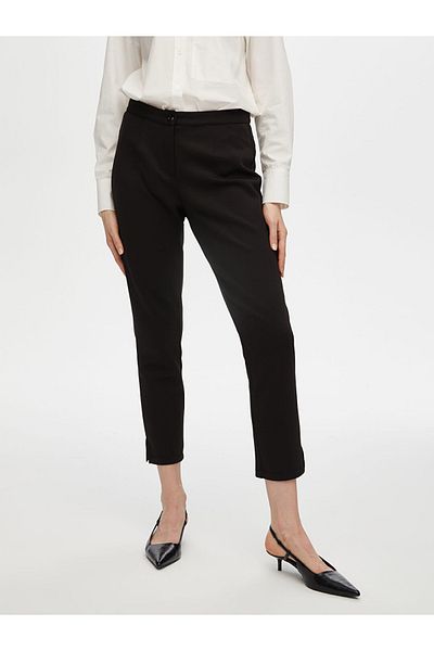 Faik Sönmez Women's Slim Fit Knitted Trousers 25Yb00053-1