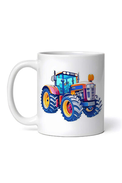 OEM Cană albă personalizată, Tractor, INOVATIX®. 330ml