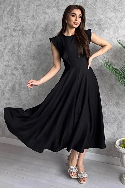 GALAVİP Kadın Bisiklet Yaka Kiloş Elbise (ARA BEDENLERDE BİR BEDEN BÜYÜK TERCİH EDİNİZ.)