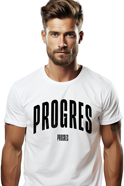 StoryGift Romania Tricou Barbati Cuvantul Progres, Motivational, Self Help, I...